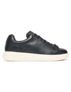 BOSS Tenisi barbati model Dark Blue 401 - piele naturala - negru