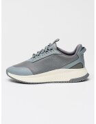 BOSS Tenisi cu talpa wedge si insertii din piele ecologica Gore-Tex - Gri cenusiu