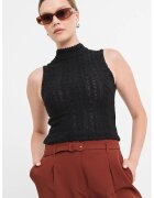 BOSS Top slim-fit texturat Iveylor - Negru