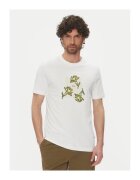 BOSS Tricou barbat alb - bumbac - imprimeu