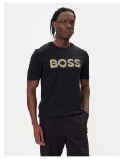 BOSS Tricou barbat bumbac - culoare neagra