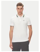 BOSS Tricou barbati alb/verde - Alb