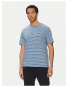 BOSS Tricou barbati albastru - bumbac - in dungi