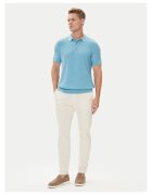 BOSS Tricou barbati albastru deschis - din bumbac