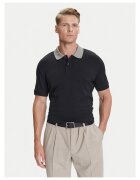 BOSS Tricou barbati cu guler - negru - 100% bumbac
