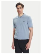 BOSS Tricou barbati gri - din bumbac