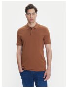 BOSS Tricou barbati maro - din material bumbac