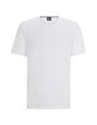 BOSS Tricou din amestec de bumbac cu logo - Alb