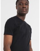 BOSS Tricou din bumbac cu aplicatie logo Tales - Negru