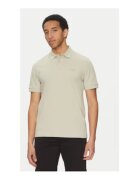 BOSS Tricou polo barbat - material sintetic - bej -