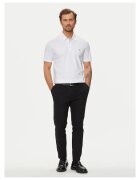 BOSS Tricou polo barbati alb - bumbac -