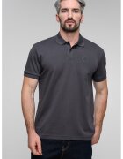 BOSS Tricou polo cu logo - Gri inchis
