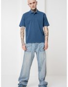 BOSS Tricou polo relaxed fit - Albastru inchis