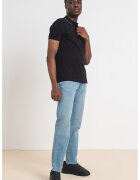 BOSS Tricou polo slim fit Paule - Alb/Negru