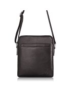 Broedrene Geanta din piele - Brodrene - Postasi - G-01 - pentru barbati - pe umar - 19 x 23 x 5 - Maro inchis