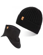 Broedrene Set caciula si fular barbati Brodrene - Acril - Negru