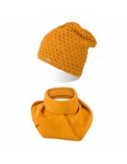 Broedrene Set caciula si fular dama Brodrene - Acril - Galben
