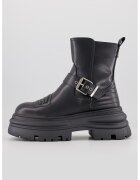 Buffalo Ghete de piele ecologica cu catarama decorativa - Negru
