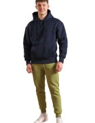 Bumbacel 100 COTTON Hanorac albastru cu gluga pentru barbati
