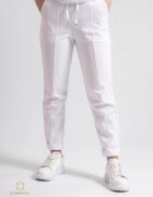 Bumbacel 100 COTTON Pantaloni pentru dame - din bumbac - cu buzunare - Alb