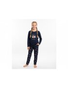 Bumbacel 100 COTTON Pijama cu imprimeu de Craciun - din bumbac - pentru fete - Albastru