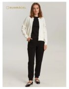 Bumbacel 100 COTTON Trening pentru dame cu bomber si pantaloni - Alb