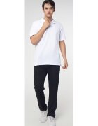 Bumbacel 100 COTTON Tricou barbatesc oversize - marimi mari - Alb
