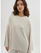 Busem Bluza dama - maneca lunga - alb - jerseu