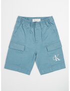 Calvin Klein Bermude cargo cu logo - Albastru prafuit