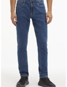 Calvin Klein Blugi slim fit cu talie medie - Albastru
