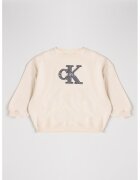 Calvin Klein Bluza de trening cu broderie logo - Bej deschis