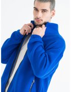 Calvin Klein Bluza de trening din amesstec de lana cu fermoar - Albastru
