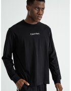 Calvin Klein Bluza lejera de bumbac - Negru