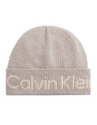 Calvin Klein Caciula din amestec de lana si casmir cu logo - Gri deschis