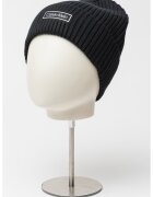 Calvin Klein Caciula striata cu logo - Negru