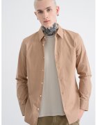 Calvin Klein Camasa slim-fit cu model uni