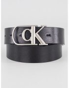 Calvin Klein Curea de piele cu o catarama logo - Negru