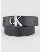 Calvin Klein Curea din amestec de piele - Visiniu/Negru