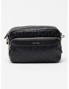 Calvin Klein Geanta crossbody in relief Emblem - Negru