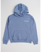 Calvin Klein Hanorac de bumbac cu imprimeu pe partea din spate - Albastru prafuit