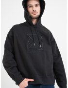Calvin Klein Hanorac din bumbac cu broderie logo - Negru