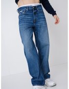 Calvin Klein Jeans Blugi relaxed fit cu 5 buzunare - Albastru