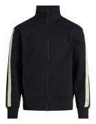 Calvin Klein Jeans Bluza sport cu fermoar si banda logo - Negru