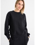Calvin Klein Jeans Bluza uni de trening cu maneci cazute - Negru