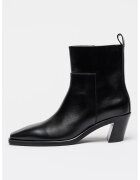 Calvin Klein Jeans Botine din piele cu fermoar - Negru