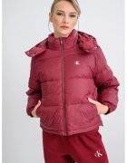 Calvin Klein Jeans Geaca relaxed fit cu umplutura de puf - Visiniu
