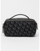 Calvin Klein Jeans Geanta crossbody cu model cu monograma si doua compartimente - Negru/Gri