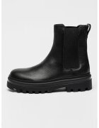 Calvin Klein Jeans Ghete Chelsea de piele - Negru