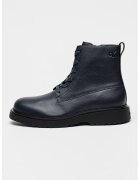 Calvin Klein Jeans Ghete de piele Combat - Negru/Bleumarin