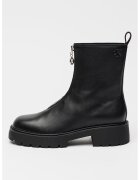 Calvin Klein Jeans Ghete de piele cu fermoar - Negru